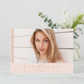 クラシック赤面卒業発表 案内状 (スタンド正面)