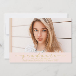 クラシック赤面卒業発表 案内状