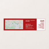 クラシック赤、自動整備士と修理、詳細 名刺 (内部フラット)