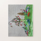 クラシック車のクリスマス ジグソーパズル (縦)