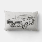 クラシック車のスケッチIV ランバークッション (裏面)