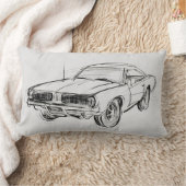 クラシック車のスケッチIV ランバークッション (ブランケット)
