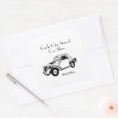 クラシック車のステッカスタマイズカー スクエアシール (封筒)