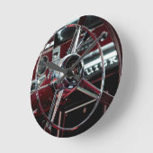 クラシック車のハンドル ラウンド壁時計 (傾斜)