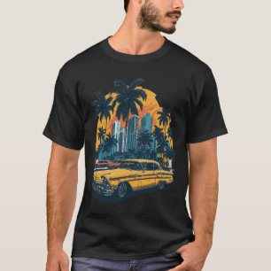 クラシック車のレトロデザイン Tシャツ