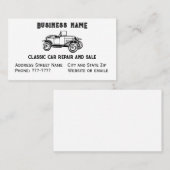 クラシック車の修理と販売名刺 名刺 (正面/裏面)