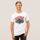 クラシック車の古い学校Tシャツ トライブレンドTシャツ (正面全面)