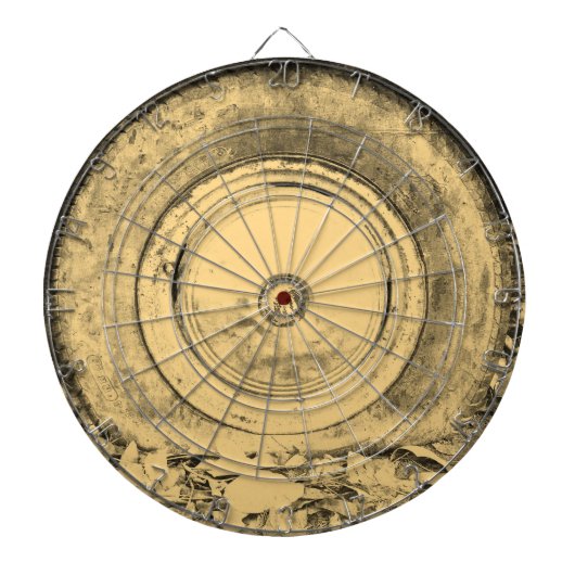 クラシック車の古い車輪#2 ダーツボード (正面)