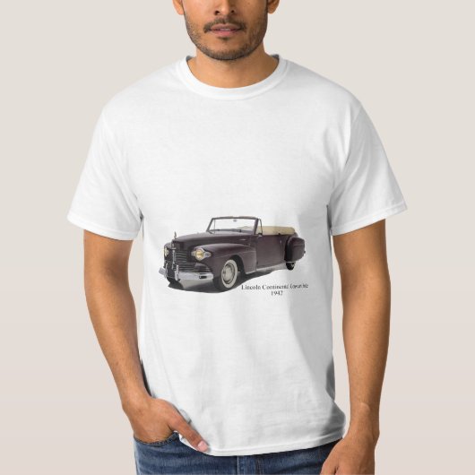 クラシック車の男性へTシャツ Tシャツ (正面)