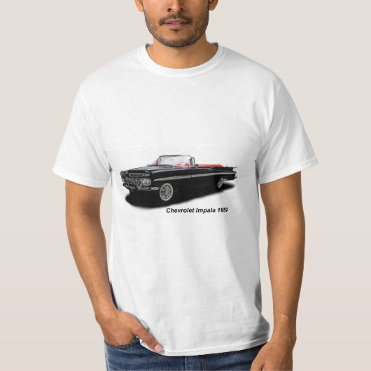 クラシック車の男性へTシャツ Tシャツ (正面)