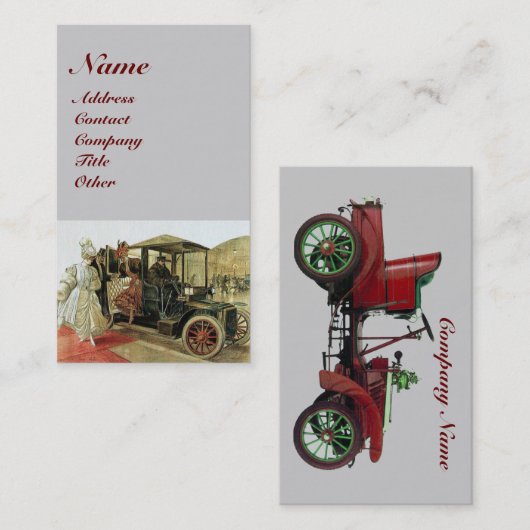 クラシック車の自動修復、修車の復 名刺 (正面/裏面)