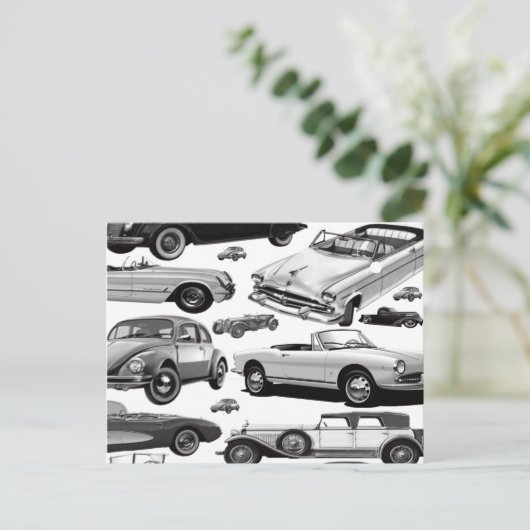 クラシック車はがき ポストカード (スタンド正面)