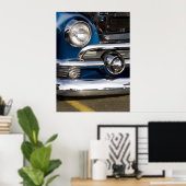 クラシック車クロムクローズアップ ポスター (ホームオフィス)