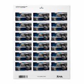 クラシック車クロムクローズアップ ラベル (フルシート)