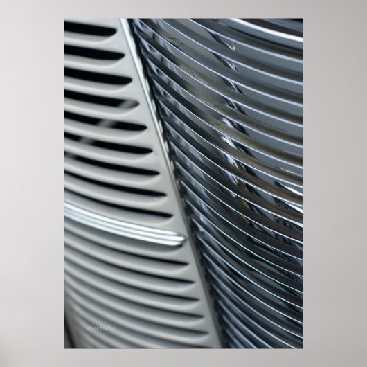 クラシック車クロムグリル ポスター (正面)