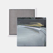 クラシック車ゴールデンフードオーナメント マグネット (正面/裏面)