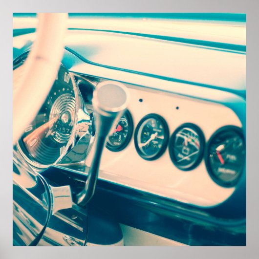 クラシック車ダッシュ ポスター (正面)