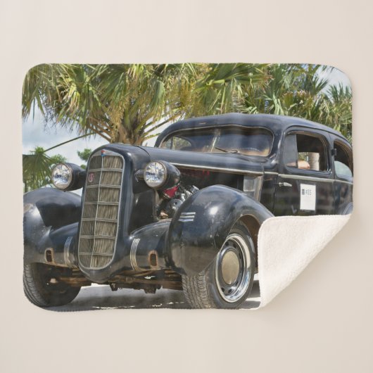 クラシック車ベビーブランケット小 シェルパブランケット (正面(横))