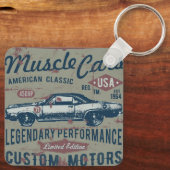 クラシック車レトロ キーホルダー (裏面)