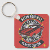 クラシック車ヴィンテージ キーホルダー (正面)