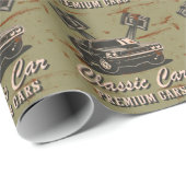 クラシック車ヴィンテージ ラッピングペーパー (ロールコーナー)