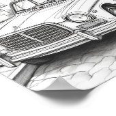 クラシック車大人の着色 ポスター (角)