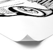 クラシック車大人の着色 ポスター (角)