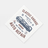 クラシック車庫自動修理 スタンダードランチョンナプキン (角)