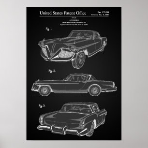 クラシック車特許ポスター ポスター