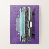 クラシック車粉ブルーパズル ジグソーパズル (縦)