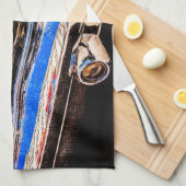 クラシック車美しい キッチンタオル (四つ折り)