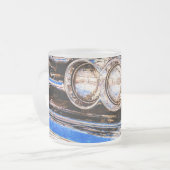 クラシック車美しい フロストグラスマグカップ (正面左)