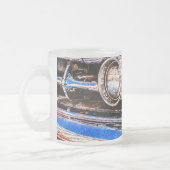 クラシック車美しい フロストグラスマグカップ (左)