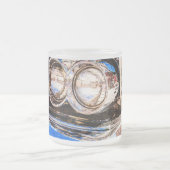 クラシック車美しい フロストグラスマグカップ (中央)