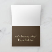 クラシック車誕生日カード カード (内部)