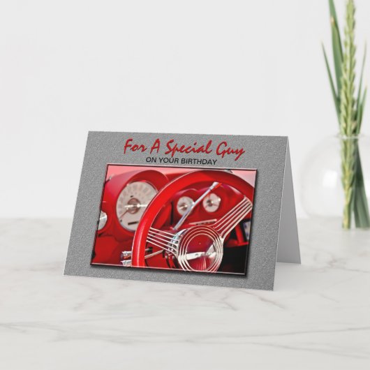 クラシック車誕生日カード カード (正面)