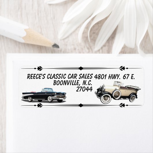 クラシック車販売 ラベル (インサイチュ)