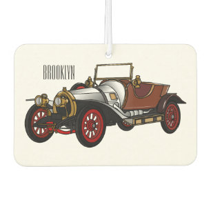 クラシック車1920漫画イラストレーション カーエアーフレッシュナー