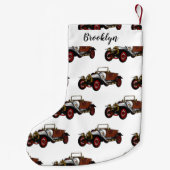クラシック車1920漫画イラストレーション スモールクリスマスストッキング (裏面)