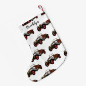 クラシック車1920漫画イラストレーション スモールクリスマスストッキング (裏面 (吊り時))