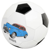 クラシック車1948漫画イラストレーション サッカーボール (3/4)