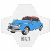 クラシック車1948漫画イラストレーション サッカーボール (フラット)