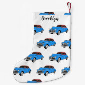 クラシック車1948漫画イラストレーション スモールクリスマスストッキング (裏面)