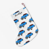 クラシック車1948漫画イラストレーション スモールクリスマスストッキング (裏面 (吊り時))