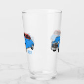 クラシック車1948漫画イラストレーション タンブラーグラス (左)