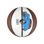 クラシック車1948漫画イラストレーション ミニバスケットボール (縦)