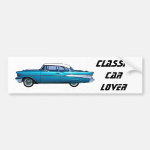 クラシック車1957シボイ・ベルアイレ バンパーステッカー