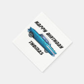 クラシック車1957シボイ・ベルアカスタム・ナプキン スタンダードカクテルナプキン (角)