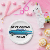 クラシック車1957シボイBelAireカスタム紙プレート ペーパープレート (パーティー)