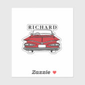 クラシック車1959シェヴィイインパラカスタム シール (シート)